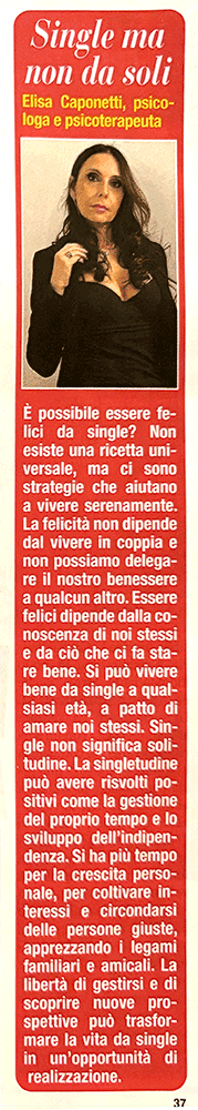 eva tremila vita da single felice elisa caponetti psicologa